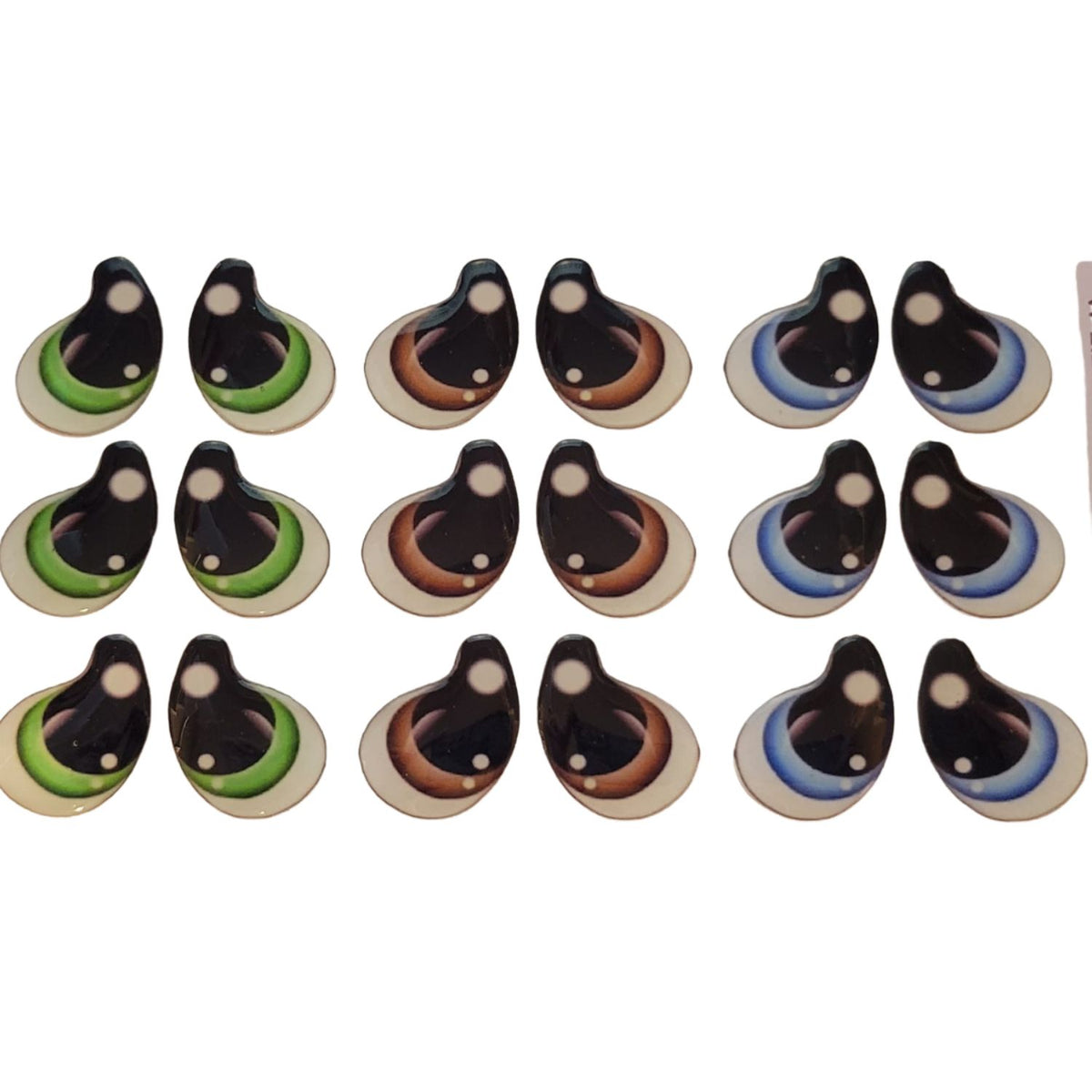 Adhesive Resin Eyes FNY 1003 - for use with Cold Porcelain Air Dry Clay, Polymer Clay, EVA, Felt, Fabric, Plaster, Paper, Ceramic and more
