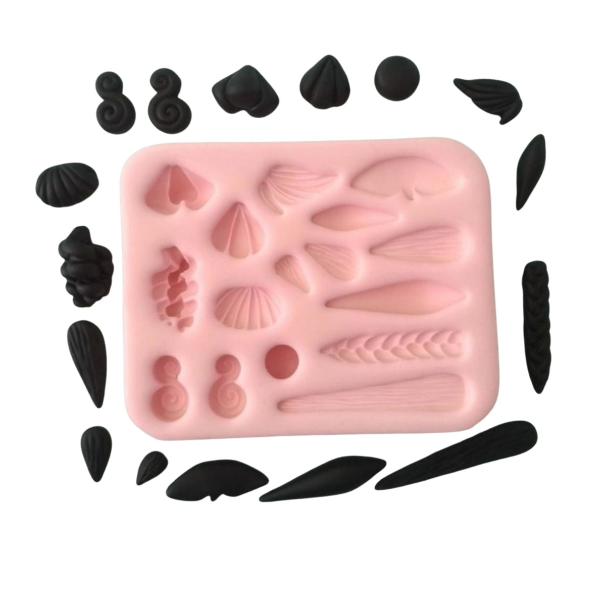 F#126 Doll Hair 2 Silicone Mold