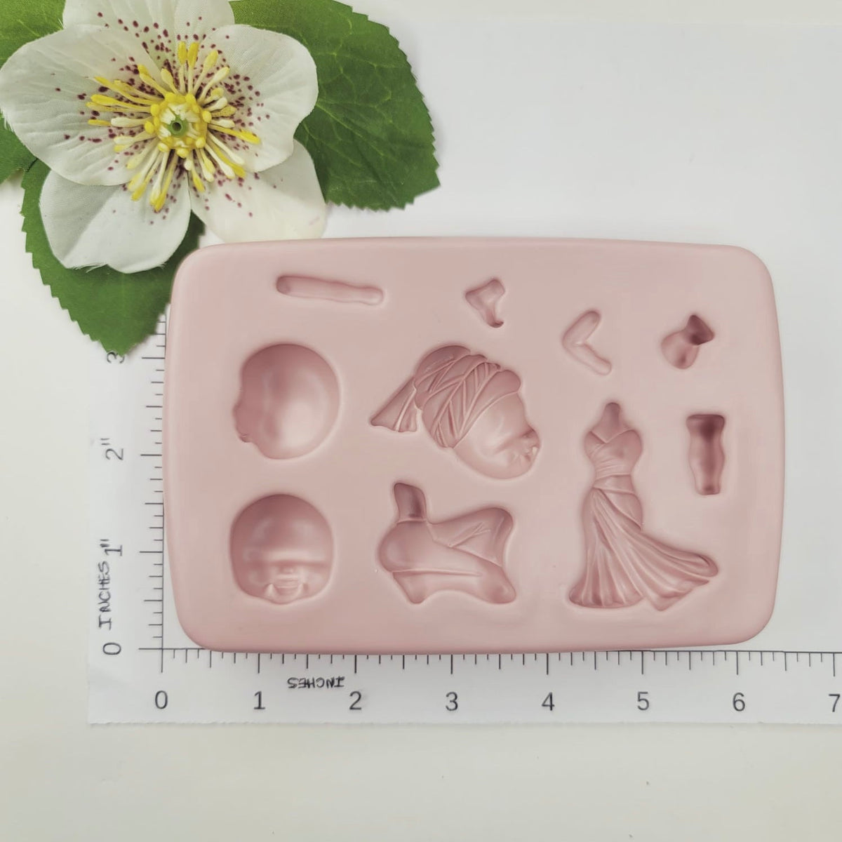 F#158 African Doll 1  Silicone Mold