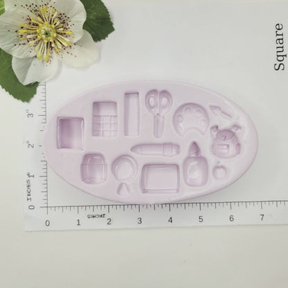 F#155 Back to School Creations Silicone Mold