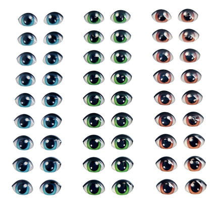 Adhesive Resin Eyes FNY 1013 - for use with Cold Porcelain Air Dry Clay, Polymer Clay, EVA, Felt, Fabric, Plaster, Paper, Ceramic and more