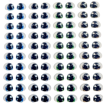 Adhesive Resin Eyes FNY 1014 - for use with Cold Porcelain Air Dry Clay, Polymer Clay, EVA, Felt, Fabric, Plaster, Paper, Ceramic and more
