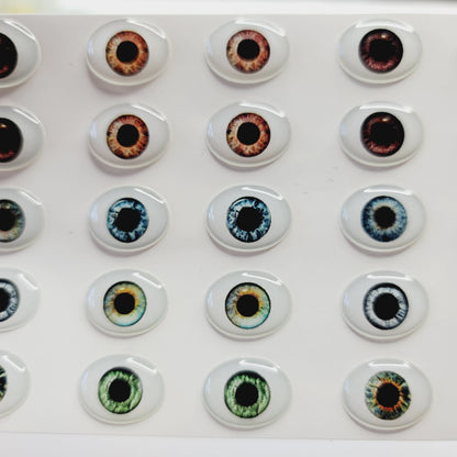 STY REALISTIC  Adhesive Resin Eyes for Clays Multicolor