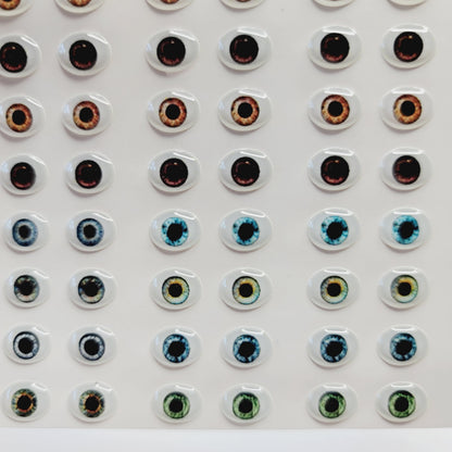 STY REALISTIC  Adhesive Resin Eyes for Clays Multicolor