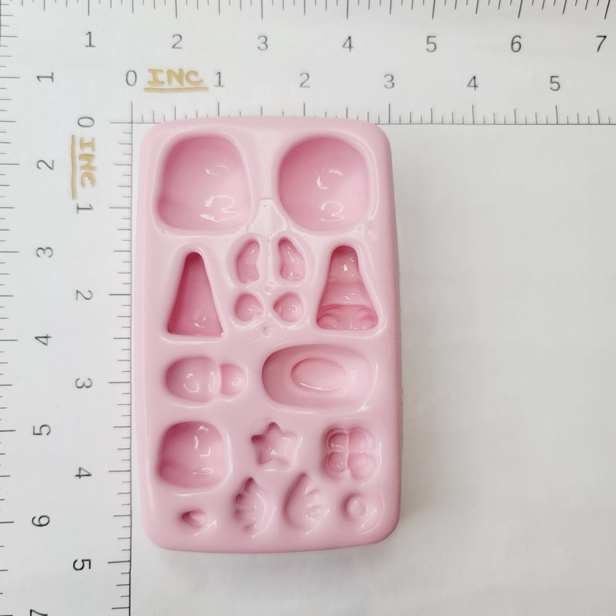 F#61 Xmas Crib Figures Silicone Mold