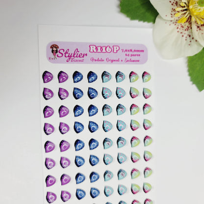 STY R116 Adhesive Resin Eyeshadows for Clays Multicolor