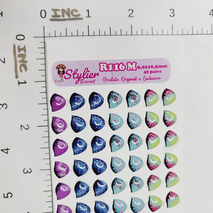 STY R116 Adhesive Resin Eyeshadows for Clays Multicolor