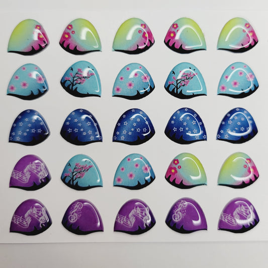 STY R116 Adhesive Resin Eyeshadows for Clays Multicolor