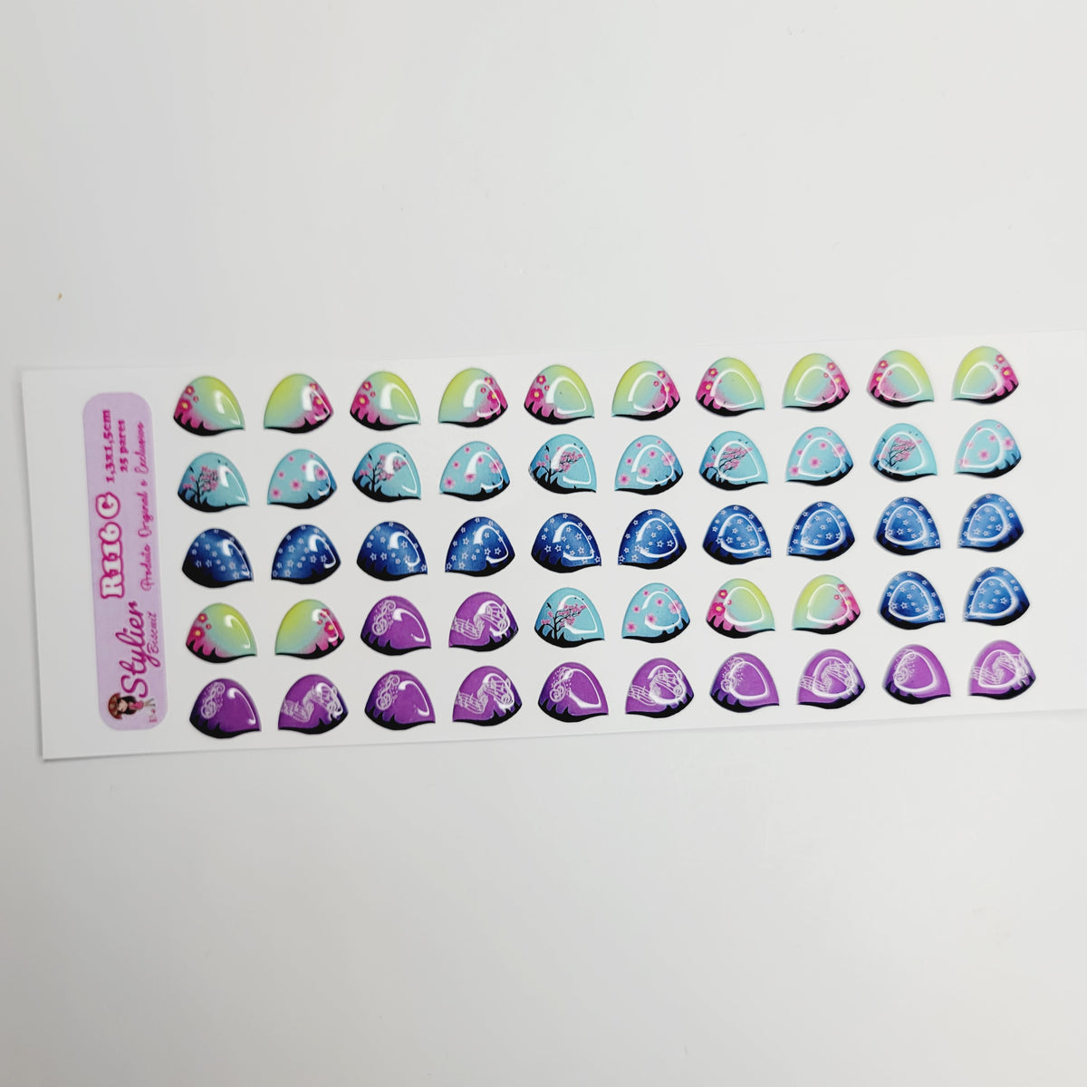 STY R116 Adhesive Resin Eyeshadows for Clays Multicolor