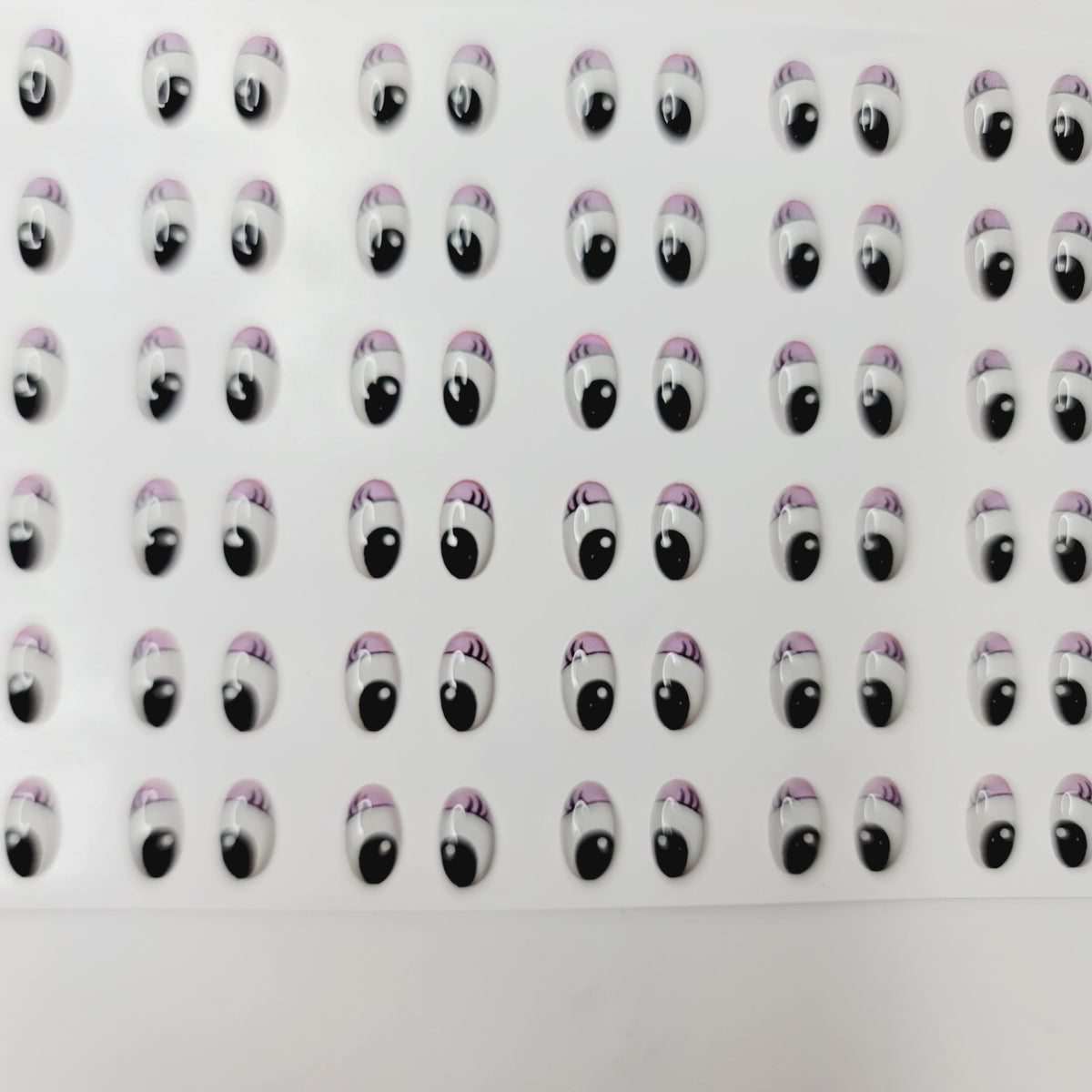 STY R132 Adhesive Resin Eyes for Clays Multicolor XS  60 Pairs