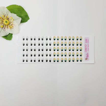 STY R130 Adhesive Resin Eyes for Clays Multicolor