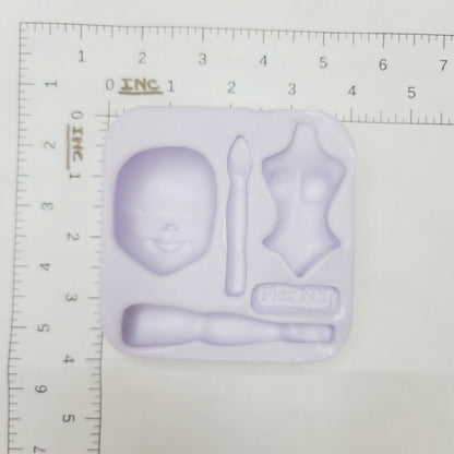 F#34 Powerful Woman Silicone Mold