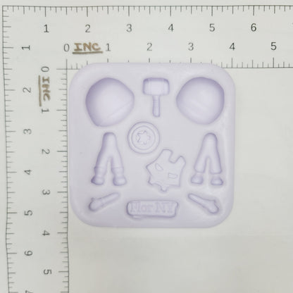 F#26 Super Heroes Silicone Mold