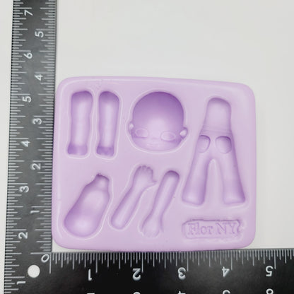 F#35 Universal Dolls Silicone Mold