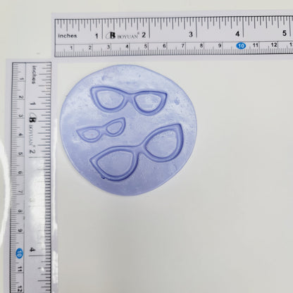 F#37 Cat Eyeglasses Silicone Mold