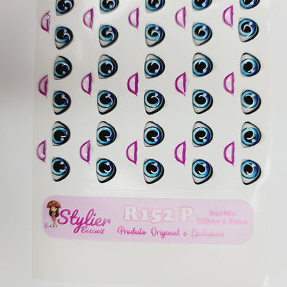 STY R152 Adhesive Resin Eyes for Clays Multicolor