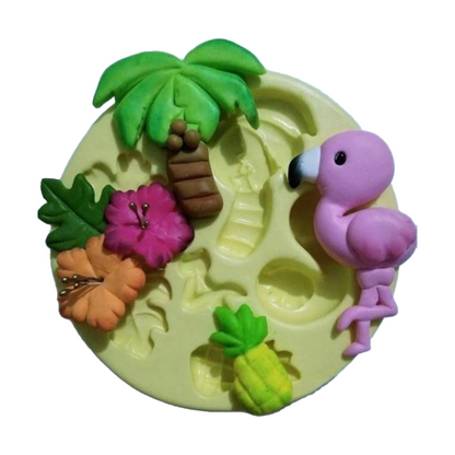 F#45 Flamingo Tropical Silicone Mold