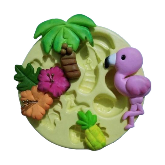 F#45 Flamingo Tropical Silicone Mold
