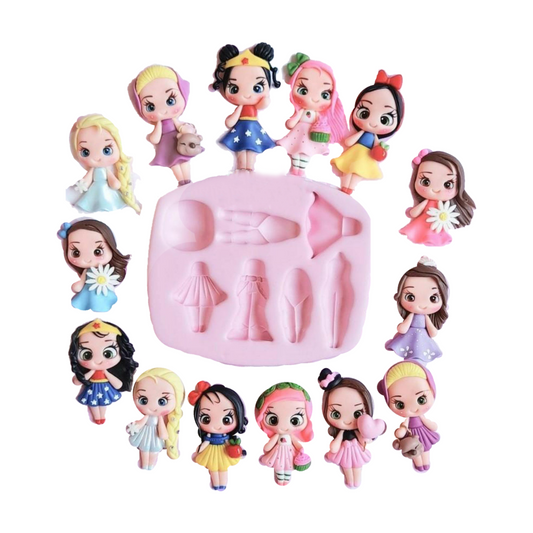 F#02 Creative Fashion Silicone Mold - 5 pieces