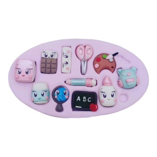 F#155 Back to School Creations Silicone Mold