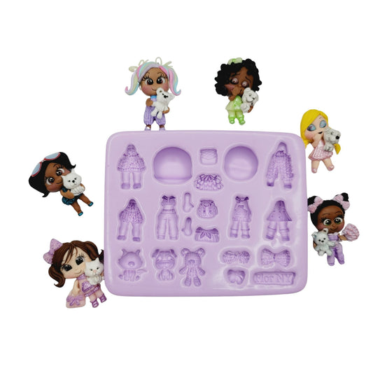 F#31 Creative Crochet Fashion Silicone Mold