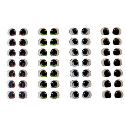 Adhesive Resin Eyes FNY 1002 - for use with Cold Porcelain Air Dry Clay, Polymer Clay, EVA, Felt, Fabric, Plaster, Paper, Ceramic and more