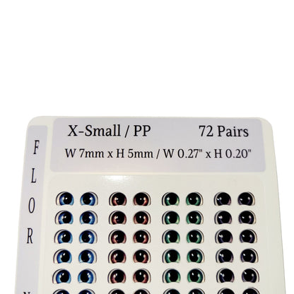 Adhesive Resin Eyes FNY 1001 - for use with Cold Porcelain Air Dry Clay, Polymer Clay, EVA, Felt, Fabric, Plaster, Paper, Ceramic and more