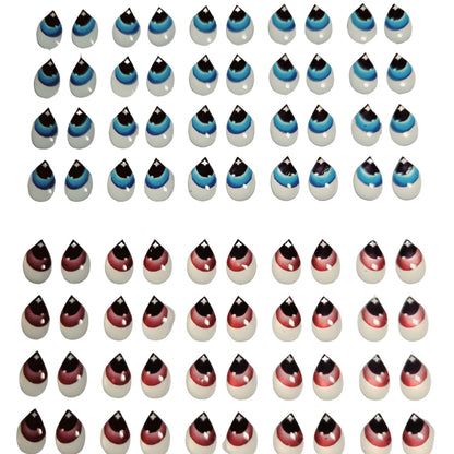 Adhesive Resin Eyes FNY 1004 - for use with Cold Porcelain Air Dry Clay, Polymer Clay, EVA, Felt, Fabric, Plaster, Paper, Ceramic and more