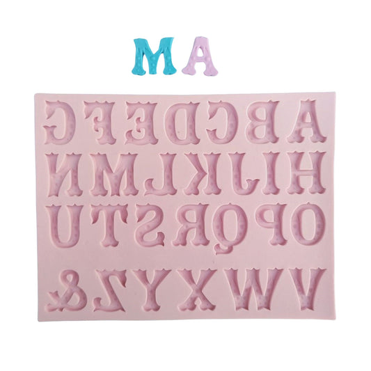 F#103 Circus Alphabet Silicone Mold