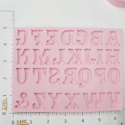 F#103 Circus Alphabet Silicone Mold