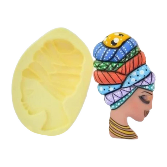 F#47 Afro Head for Mug Silicone Mold