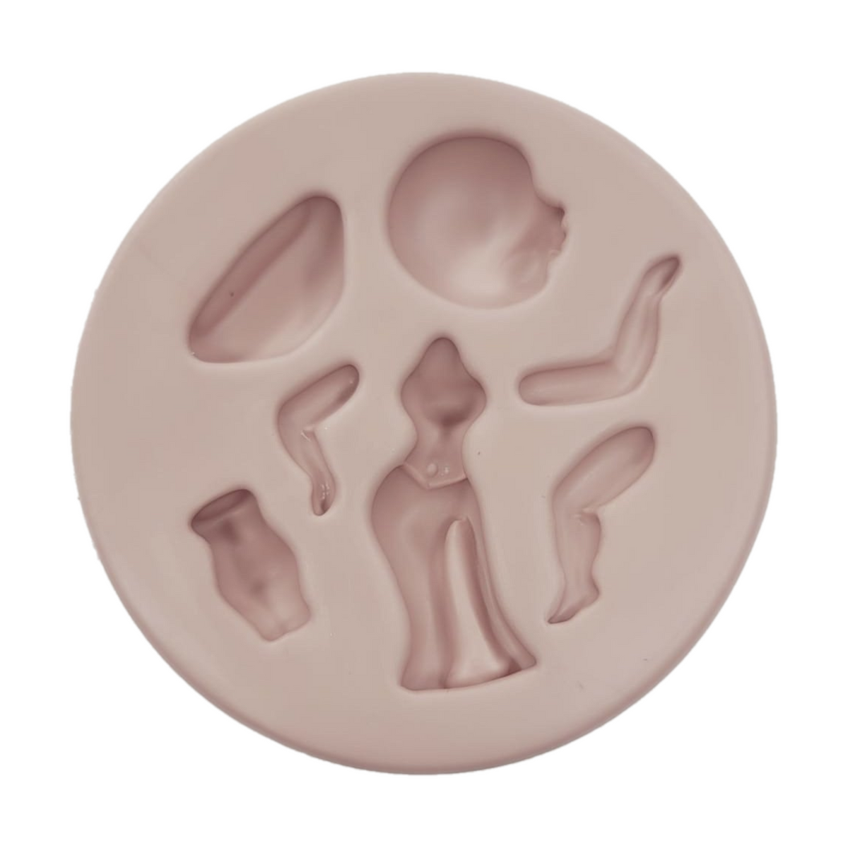 F#159 African Doll 2  Silicone Mold