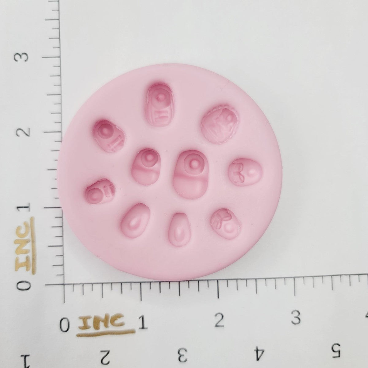 F#130 Adorable Mini Shoes Silicone Mold