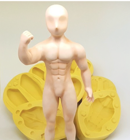 F#44 Anime Hero 360 View Silicone Mold