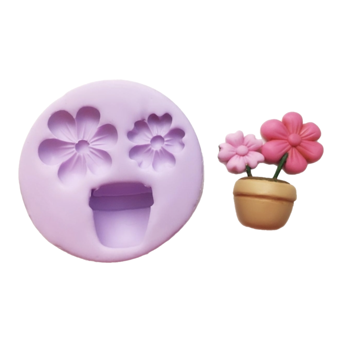 F#153 Flower Pot Silicone Mold