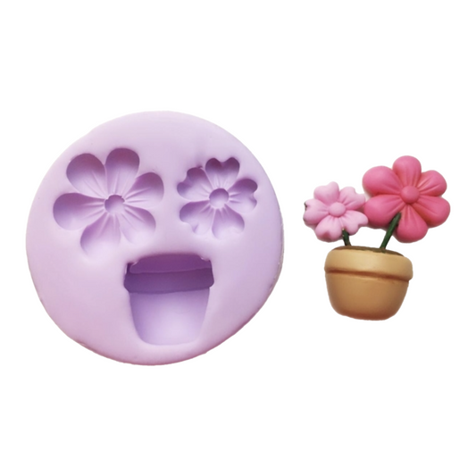 F#153 Flower Pot Silicone Mold