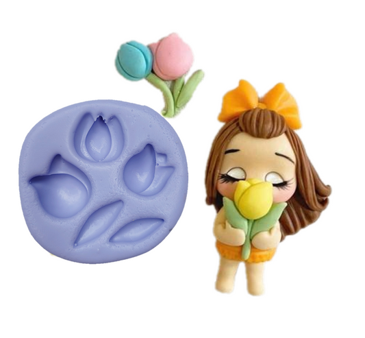 F#38 Tulips Silicone Mold