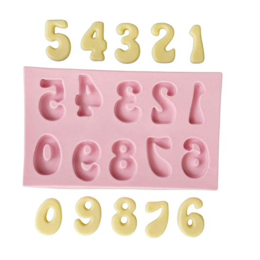 F#134 Small Numbers Silicone Mold