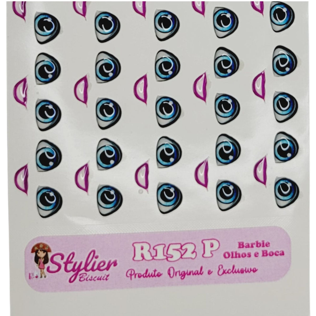 STY R152 Adhesive Resin Eyes for Clays Multicolor