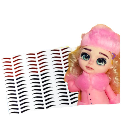STY S002 Adhesive Eyebrows Transfer Stencil paper for Clays Multicolor