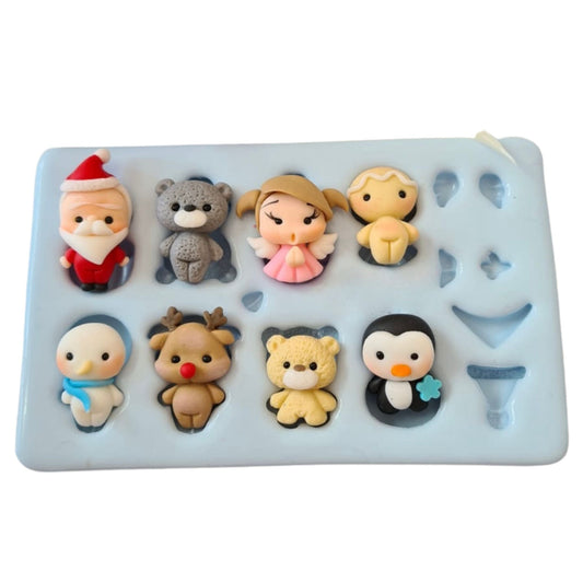 F#56 Xmas mini cuties silicone mold