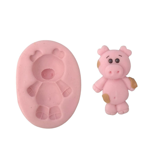 F#75 Little Pig Silicone Mold