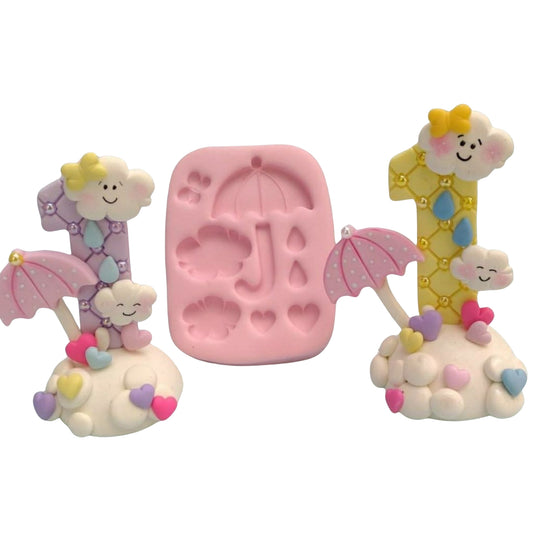 F#96 Rainy Day Silicone Mold