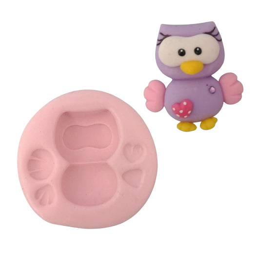 F#89 Cute OWL Silicone Mold