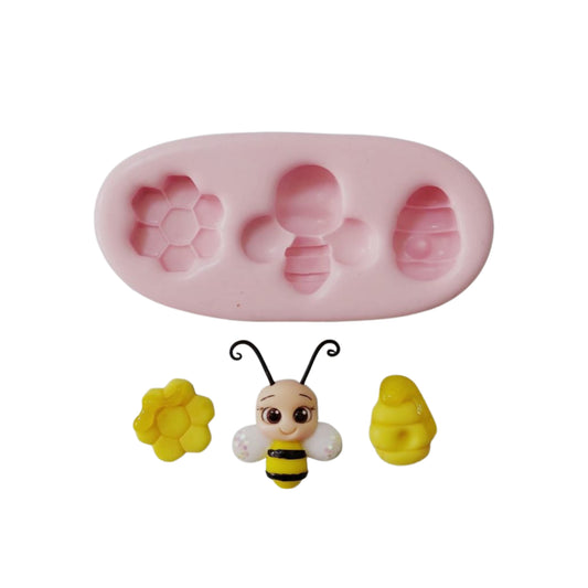 F#129 Adorable Bee Kit Silicone Mold
