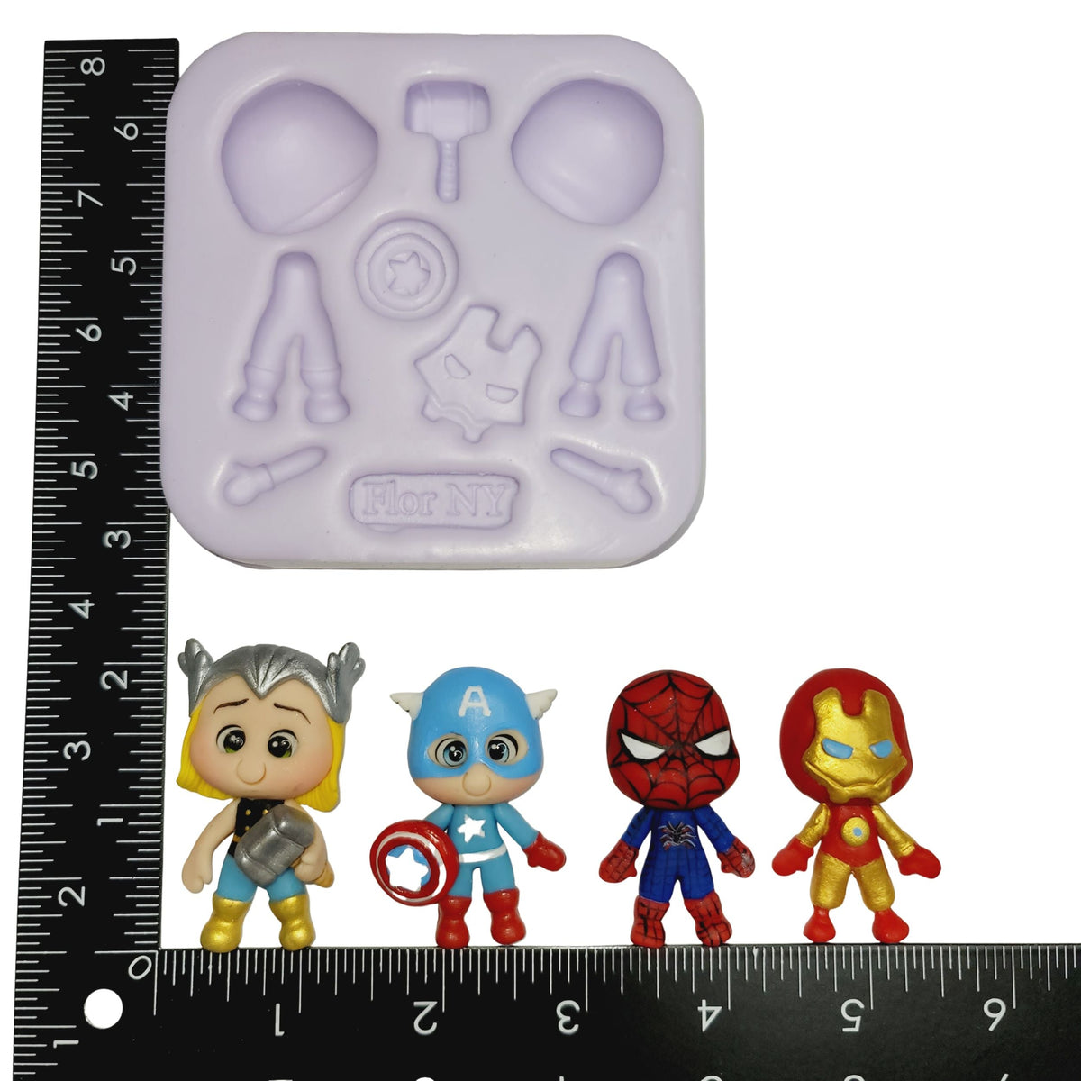 F#26 Super Heroes Silicone Mold
