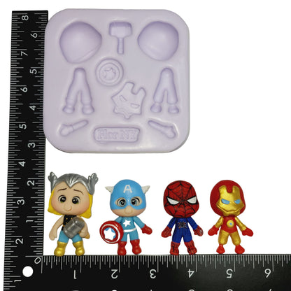 F#26 Super Heroes Silicone Mold