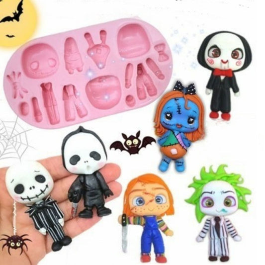 F#64 Halloween Creatures Silicone Mold