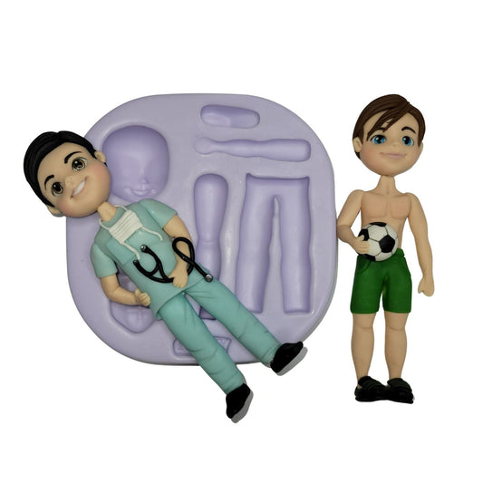 F#25 Athletic Figure Silicone Mold