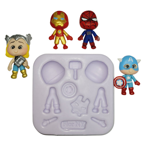F#26 Super Heroes Silicone Mold